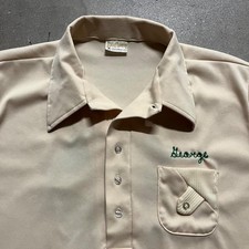 True Vintage 1970 s Chainstitch Bowling Tshirt Large