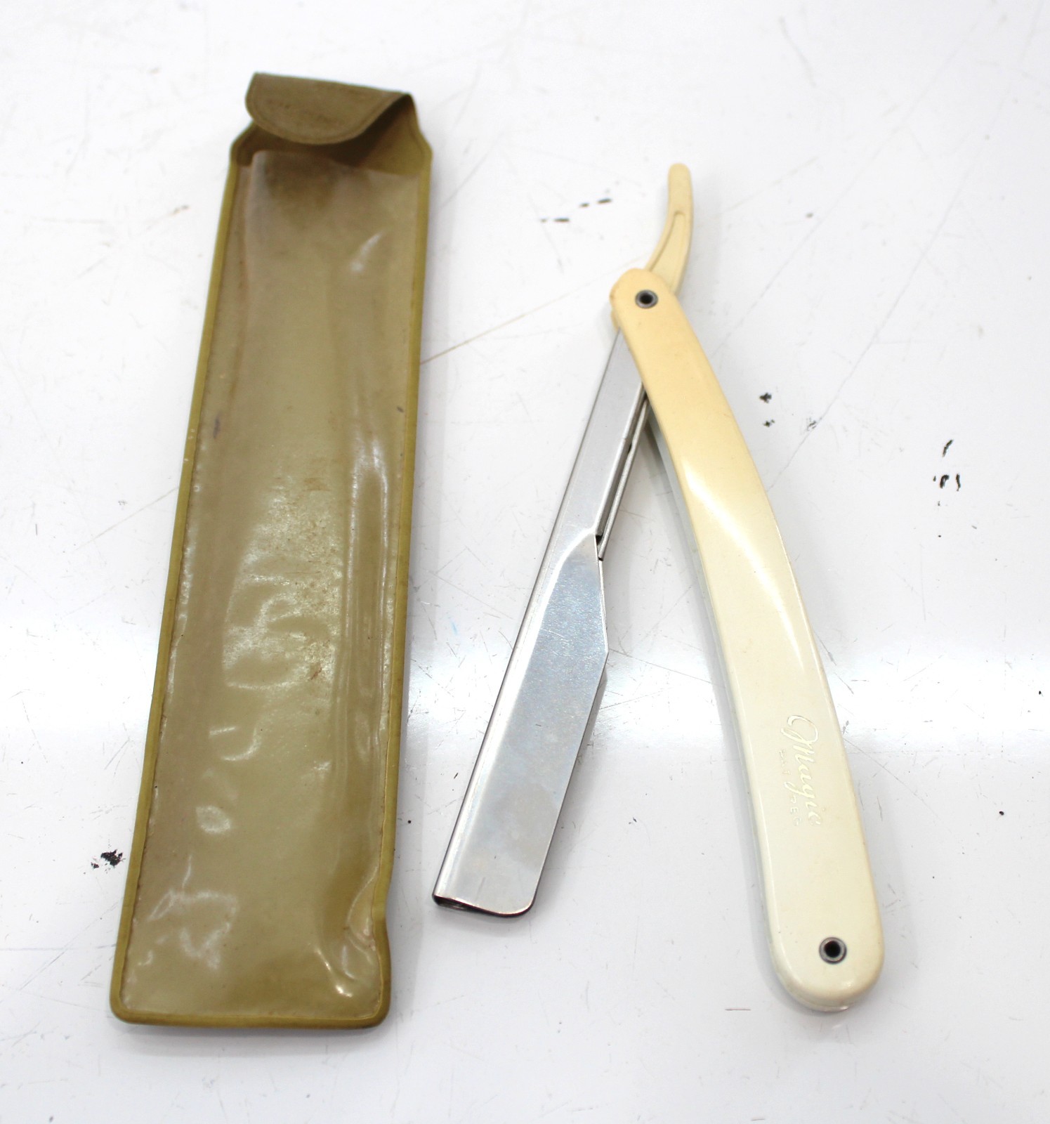 Vintage Professional Salon Magic Shavette PAT REG Straight Razor -NOS ...