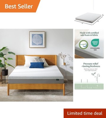 Queen 6-Inch Ultima Memory Foam Mattress   Medium Firm, Eco-Friendly Comfort