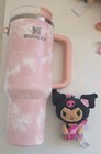 EXCULSIVE 2022 Sanrio Kuromi Hawaii Pink Plush Keychain Animation Collectible — photo 3