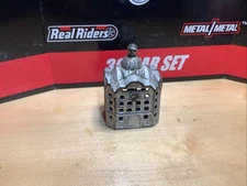 Vintage Cast Iron Coin Bank DOMED BANK BUILDING 3" Two Piece A.C. Williams ?