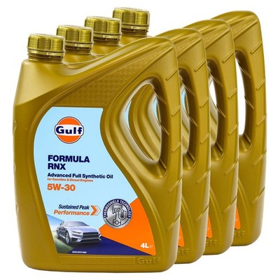 Motoröl Gulf Formula RNX 5W-30 4 X 4 Liter für Mazda Mercedes C-Klasse E-Klasse 