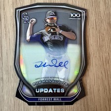 2015 Bowman Chrome #BSU-FW Forrest Wall Bowman Scouts' Updates Die Cut Auto