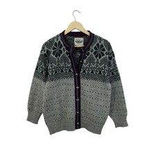 Vintage Alps Small Wool Sweater Cardigan USA Made New England Womens READ