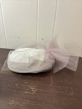 Vintage white hat with veil