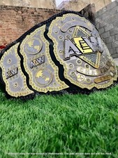 AEW World Wrestling Championship Title Replica Belt Adult Size Brass