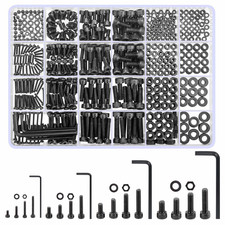 1230 Pcs M2 M3 M4 M5 Bolts and Nuts Set, Hex Socket Head Cap Screws Bolts And