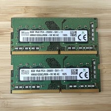 SK hynix 16GB 2x8GB DDR4 SO-DIMM PC4-2666V 260-Pin RAM HMA81GS6JJR8N-VK