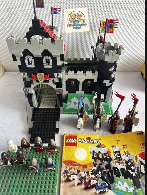 ( L-2 ) lego® System 6086 Black Knight´s Castle Ritterburg Ritter  Anleitung