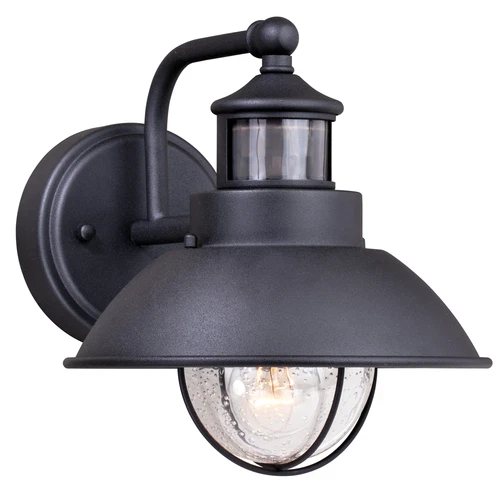 Vaxcel Lighting Harwich T0260 1-Light 8" Outdoor Wall Light - Textured Black - Picture 1 of 1
