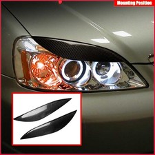 For Honda Civic Dry Carbon Fiber Front Headlight Eyebrow Eyelid Cover Trim 01-03 For Honda Civic Dry Carbon Fiber Front Headlight Eyebrow Eyelid Cover Trim 01-03