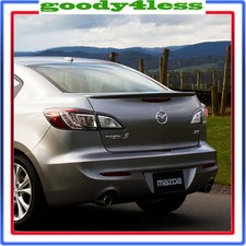 For 10-13 Mazda 3 Sedan 4 Doors Unpainted Rear Wing Lip Spoiler Oe Style