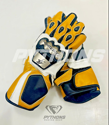 Suzuki Hayabusa Motorcycle Motorbike Racing Leather Gloves