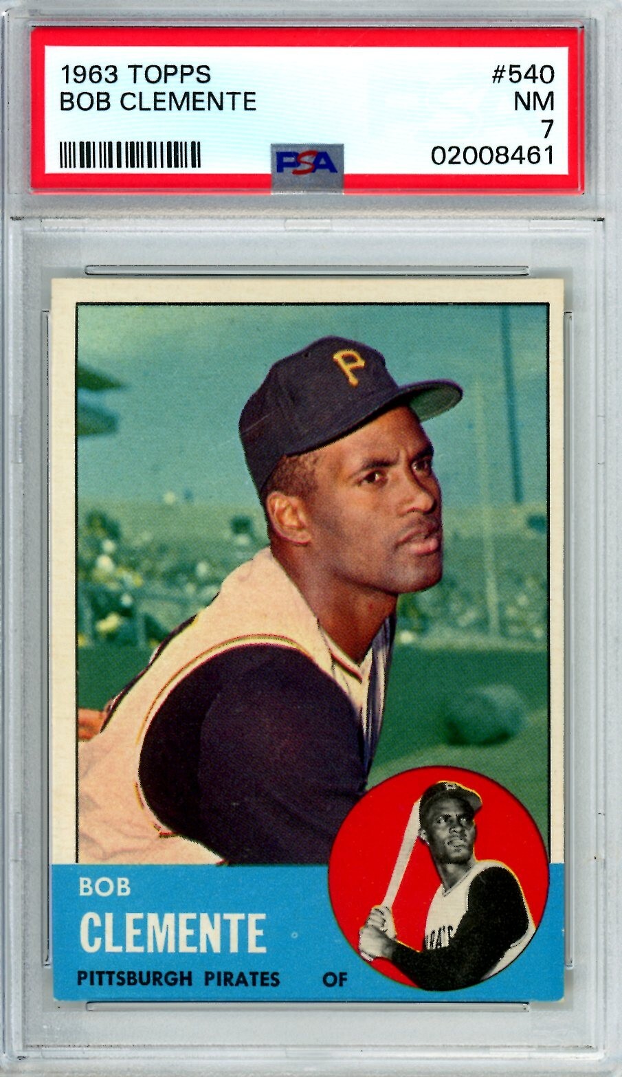 1963 Topps Roberto Clemente #540 PSA 7 Pirates 12485