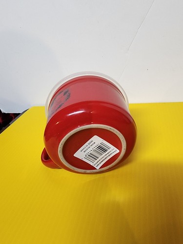 Taza de café Peace on Earth XLarge 21 OZ con tapa - Color rojo - Imagen 4 de 4