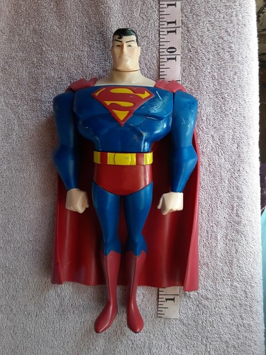 Justice League Mattel 10" Superman Toy DC Comics 2003 Big Action Figure Preown - Picture 12 of 12