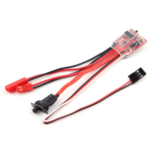 20A 30A Brushed Mini ESC Speed Controller w/Brake for 1/16 1/18 1/24 RC Car Boat - Picture 8 of 19