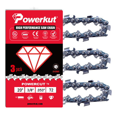 Chainsaw Saw 3/8''LP Chain Blade.050 Gauge 72DL Link for Stihl Husqvarna
