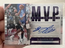 2020-21 Contenders De'Aaron Fox MVP Contenders Silver Auto 5/49 SSP Jersey #🔥🏀