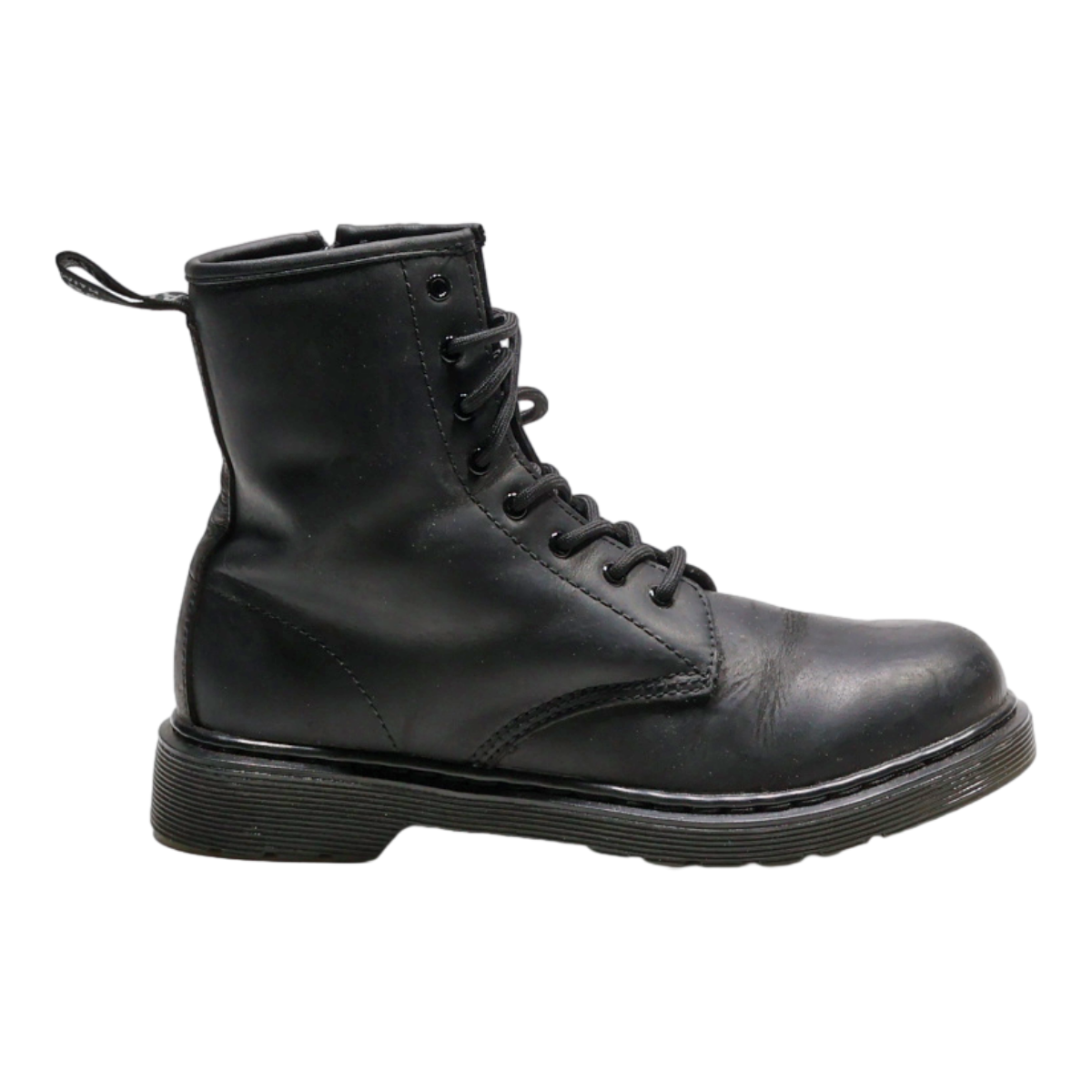 DR MARTENS Serena Mono Lace-Up Boots Black Leather 1460 Womens UK