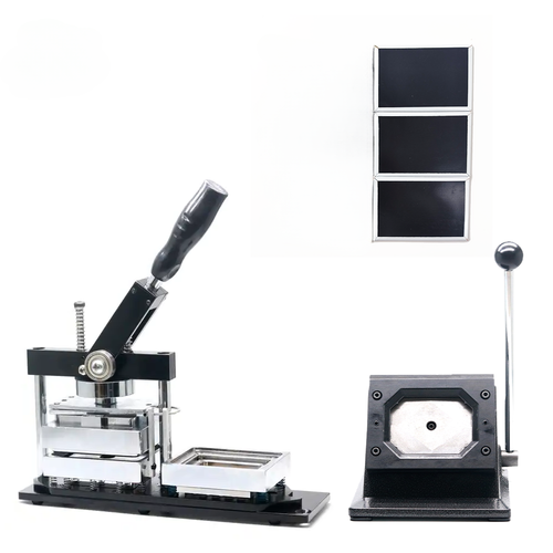 80*53mm Magnet Making Machine Square Button Maker + Paper Cutter+100pcs ...