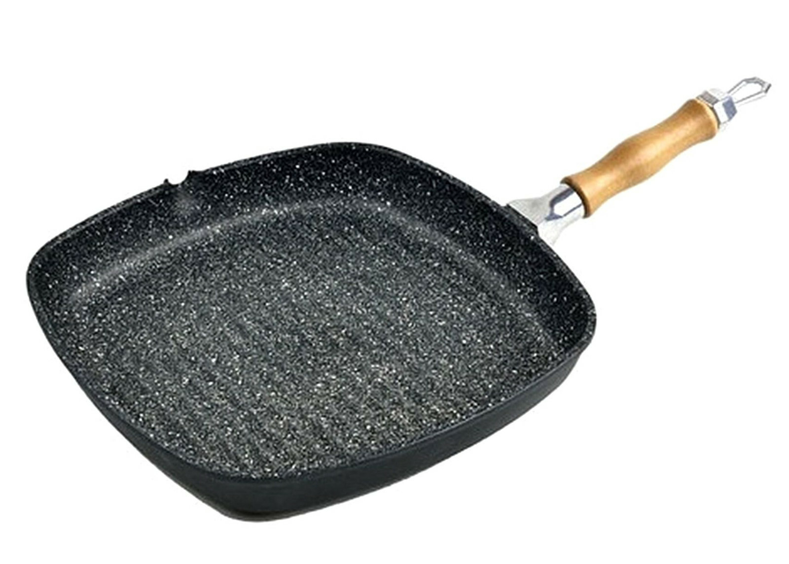 STOVE GUSS GRILL DE 28 CM MINERAL, MANGO MADERA DESMONTABLE, A ESTRENAR NUEVO