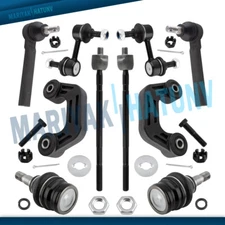Inner Outer Tierods Sway Bar Ball Joints For 2002 2003 2004 Subaru Impreza Sedan