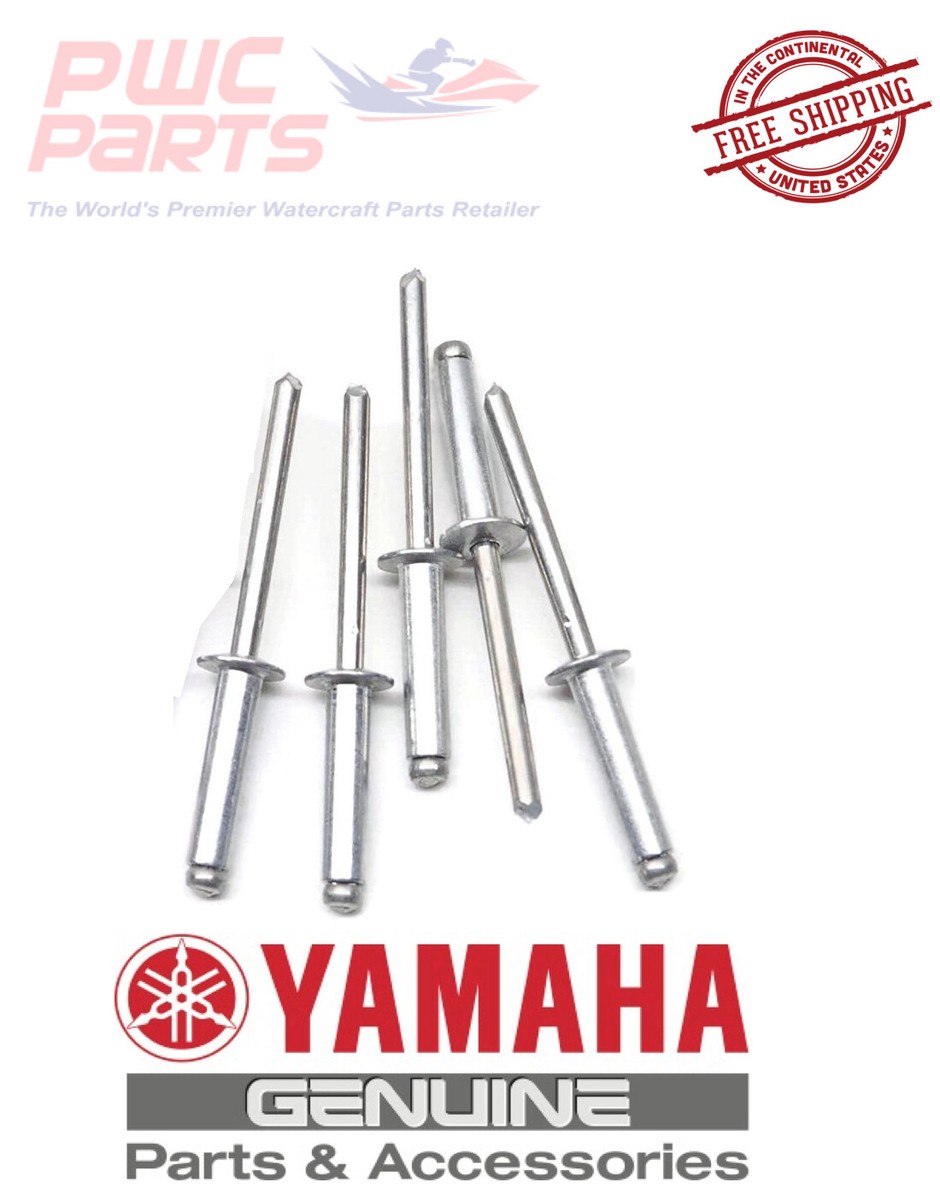 5x Yamaha OEM Blind Rivet Pack WaveRunner Gunwale Bumper Mount