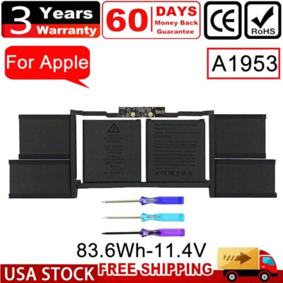  A1953 A1990 Battery for Apple MacBook Pro 15'' A1990 Mid 2018 2019 EMC 3215 3359