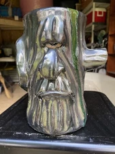 rare silver cyclopse stump face jug by dal burtchaell