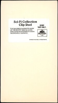 Sci-Fi Collection Clip Reel VHS (Demo Tape) / MCA Home Video Promo 1994