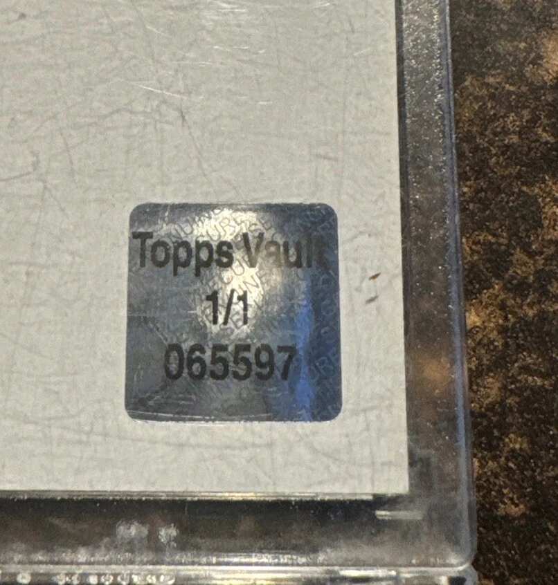 BO NAYLOR True 1/1 2019 Topps Vault Heritage Minor League RC BLANK BACK Guardian - Image 3 of 4