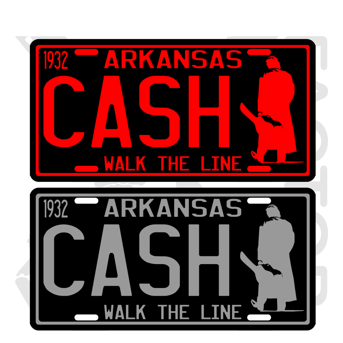 Johnny Cash Metal License Plate tag 15 options Man In Black Hurt