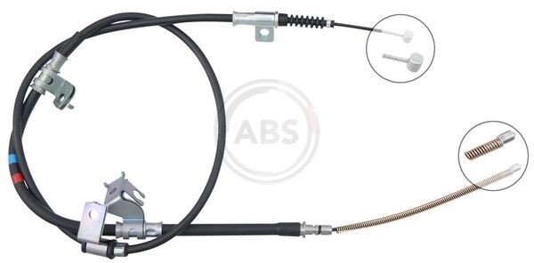 Rear Left Handbrake Cable A.B.S. K17502 for Hyundai i800 Travel iLOAD Cargo