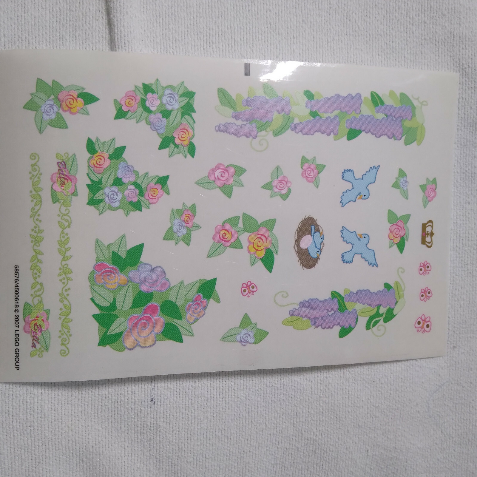 NEW  Authentic LEGO Sticker Sheet Royal Summer Palace 7582 Belville 