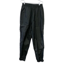 Vintage 90s JcPenney USA Olympics Black Nylon Windbreaker Wind Pants Size Large