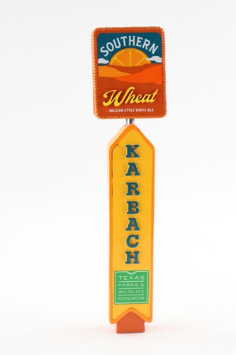 Karbach Brewing Southern Wheat Ale Beer Tap Handle 10.75” Tall Houston Texas - Imagen 4 de 8