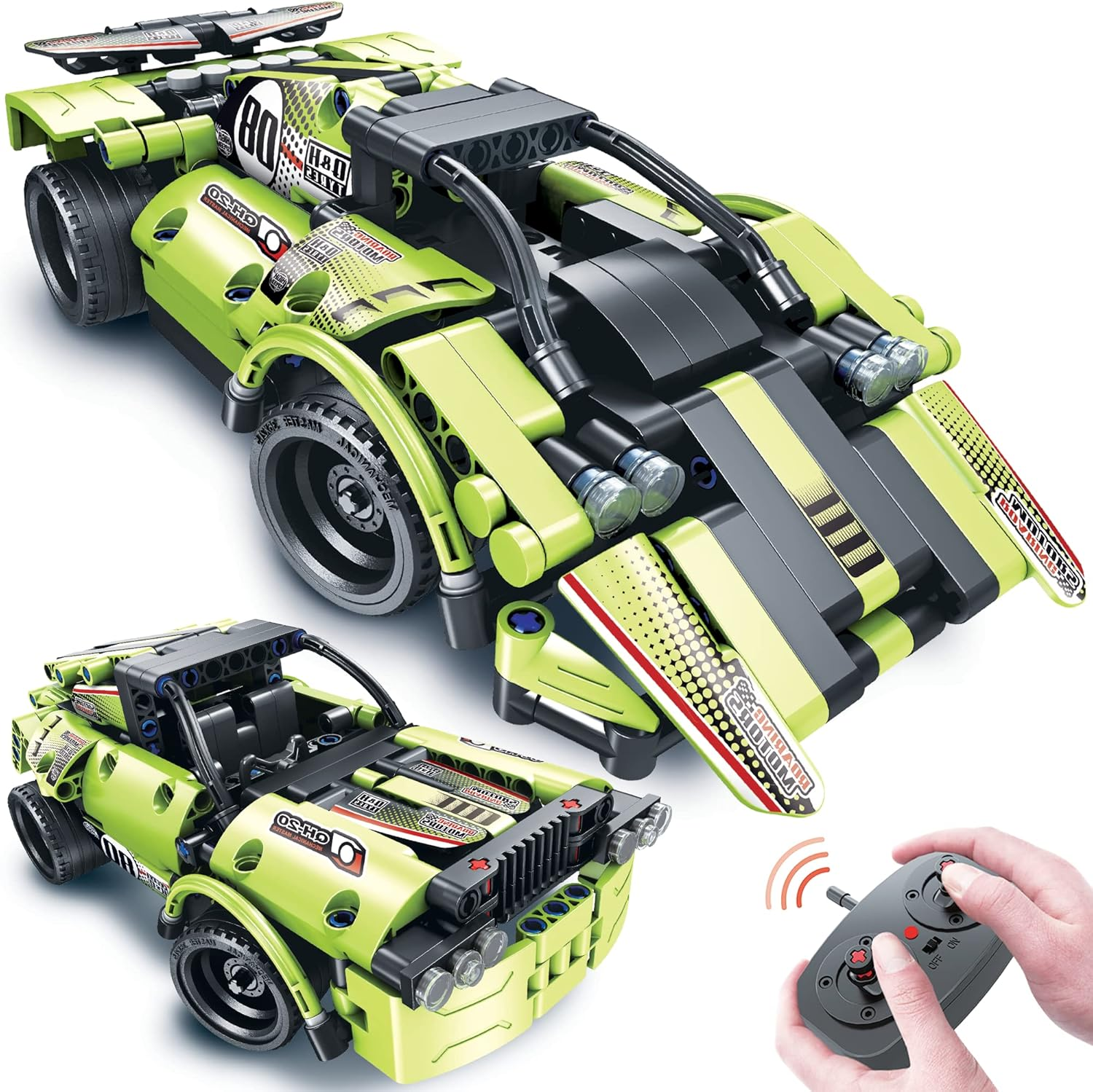 STEM Remote Control Car Building Kit for Kids 8-13 2-in-1 Fun Toy