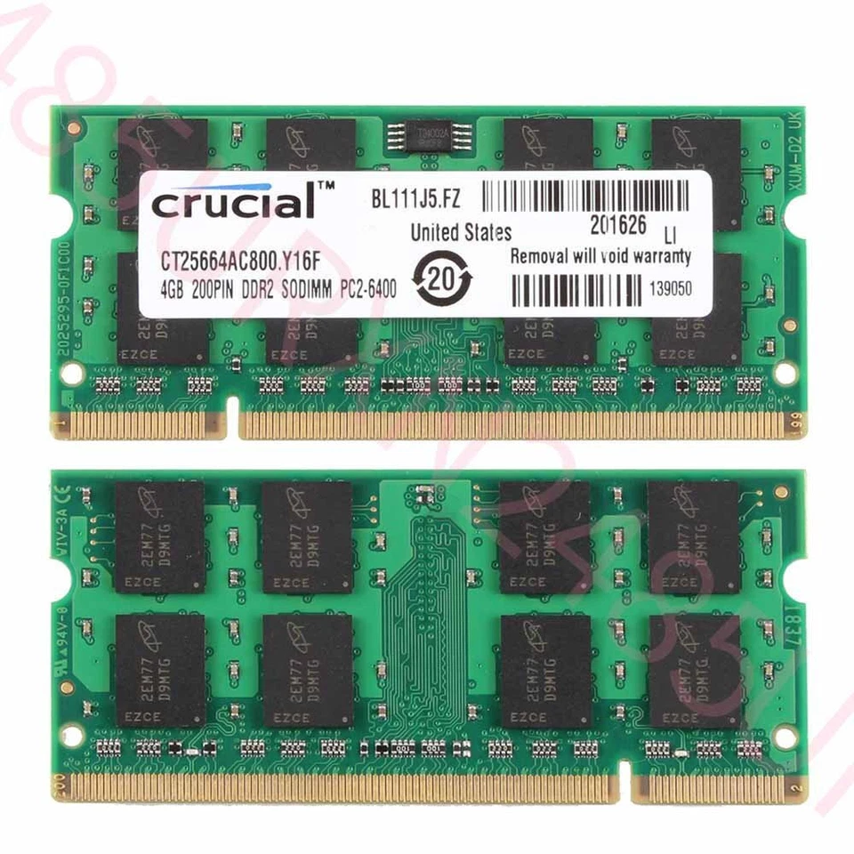 8GB 2x 4GB PC2-6400 Memory RAM For DELL LATITUDE 6400 6500 ATG E5400 E6400 E6500 - Image 4 of 4