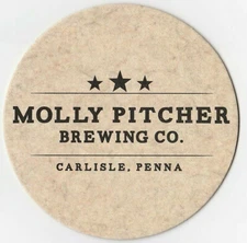 Molly Pitcher Brewing Co  Beer Coaster Carlisle PA