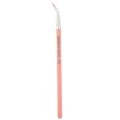 Bdellium Tools, rosa Bambu Serie, Augen 708, 1 gebogene Eyeliner Bürste