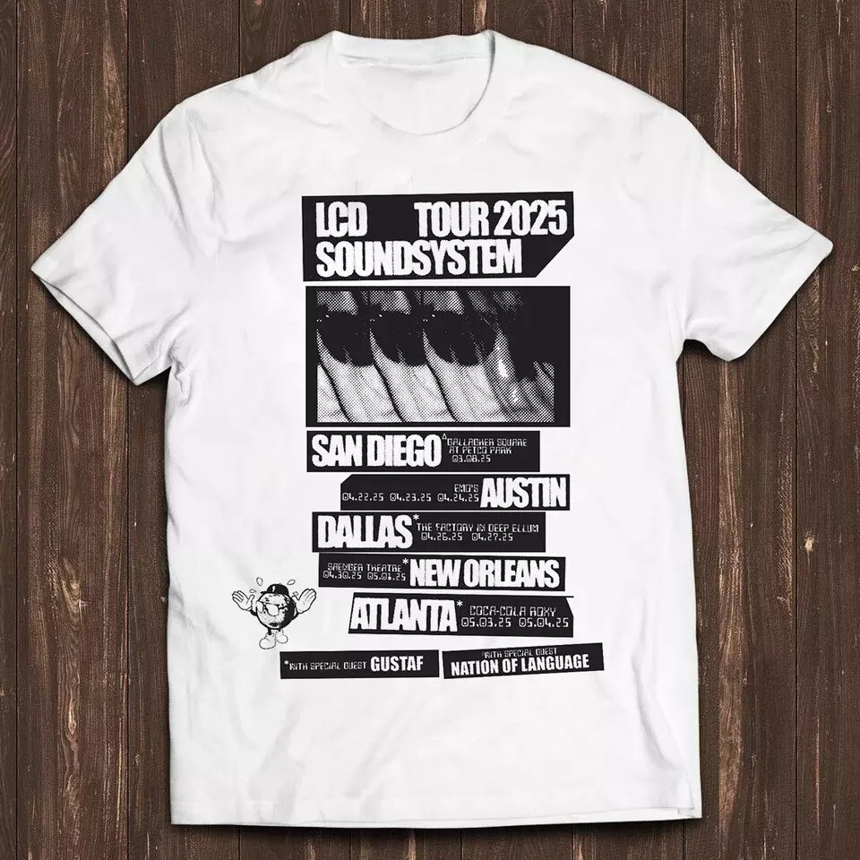 New LCD Soundsystem Band Tour 2025 T Shirt Full Size S-5XL BL1338