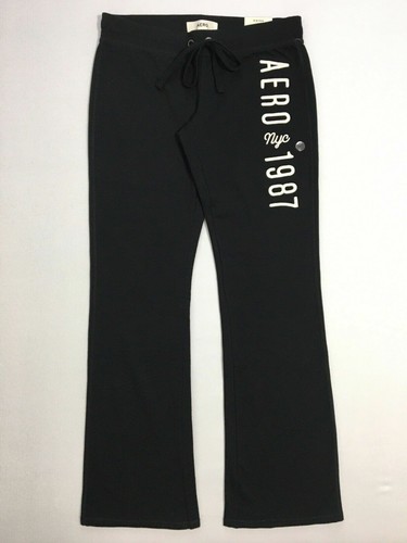 Aeropostale Aero 1987 Logo Womens Black 