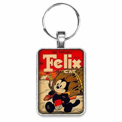 Felix The Cat #38 Cover Key Ring or Necklace Classic Comic Book Cartoon Jewelry