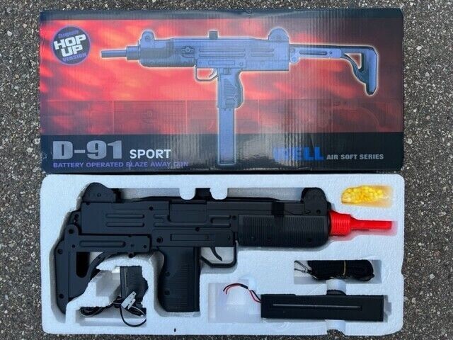 Well d91 aeg automatic electric airsoft gun + battery + charger