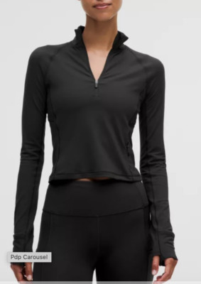 Lululemon It's Rulu Cropped Half Zip 10 Neu mit Etikett UVP 88 £