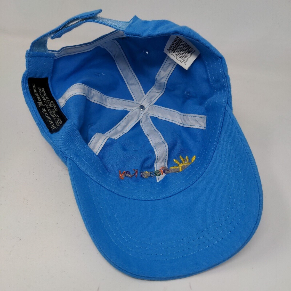 Distinctive Headwear Boy's Strapback Hat Blue Embroidered Siesta