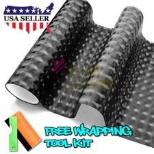 12"X84" Cateye Style Dark Black Tint Headlight Taillight Fog Light Vinyl Film