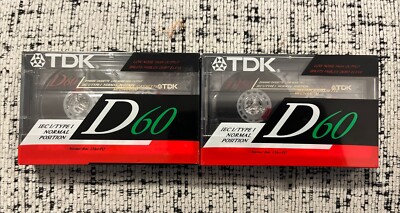 TDK D-60 Cassette Tape - 2 Pack