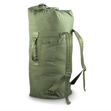 US GI Military Army Duffel / Duffle Sea Bag Luggage Top Load 2 Strap OD Nylon PB